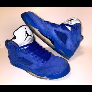 Nike Air Jordan 5 Retro “Blue Suede” - Size 6Y